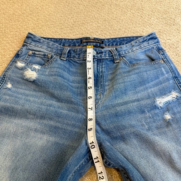 Abercrombie & Fitch Jeans Slim Straight Ankle Release Hem Boho Sz 27 #626113015 - Picture 7 of 13